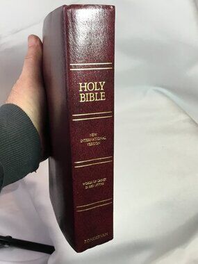 Holy Bible New International Version NIV Red Letter Edition 1986 Zondervan Red